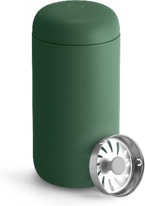 12 Oz Carter Move Travel Mug - Vacuum-Insulated Stainless Steel Travel Coffee Mug - Coffee Tumbler with Ceramic Interior and Splash Guard - Cargo Green