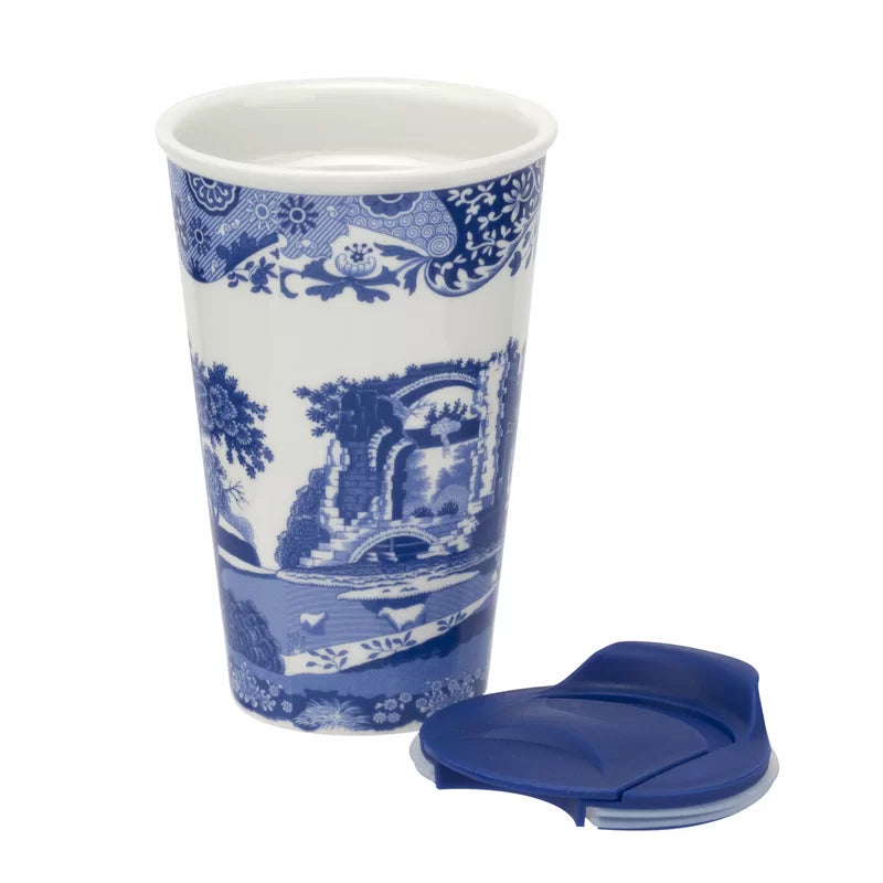 Blue Italian Travel Mug 8Oz