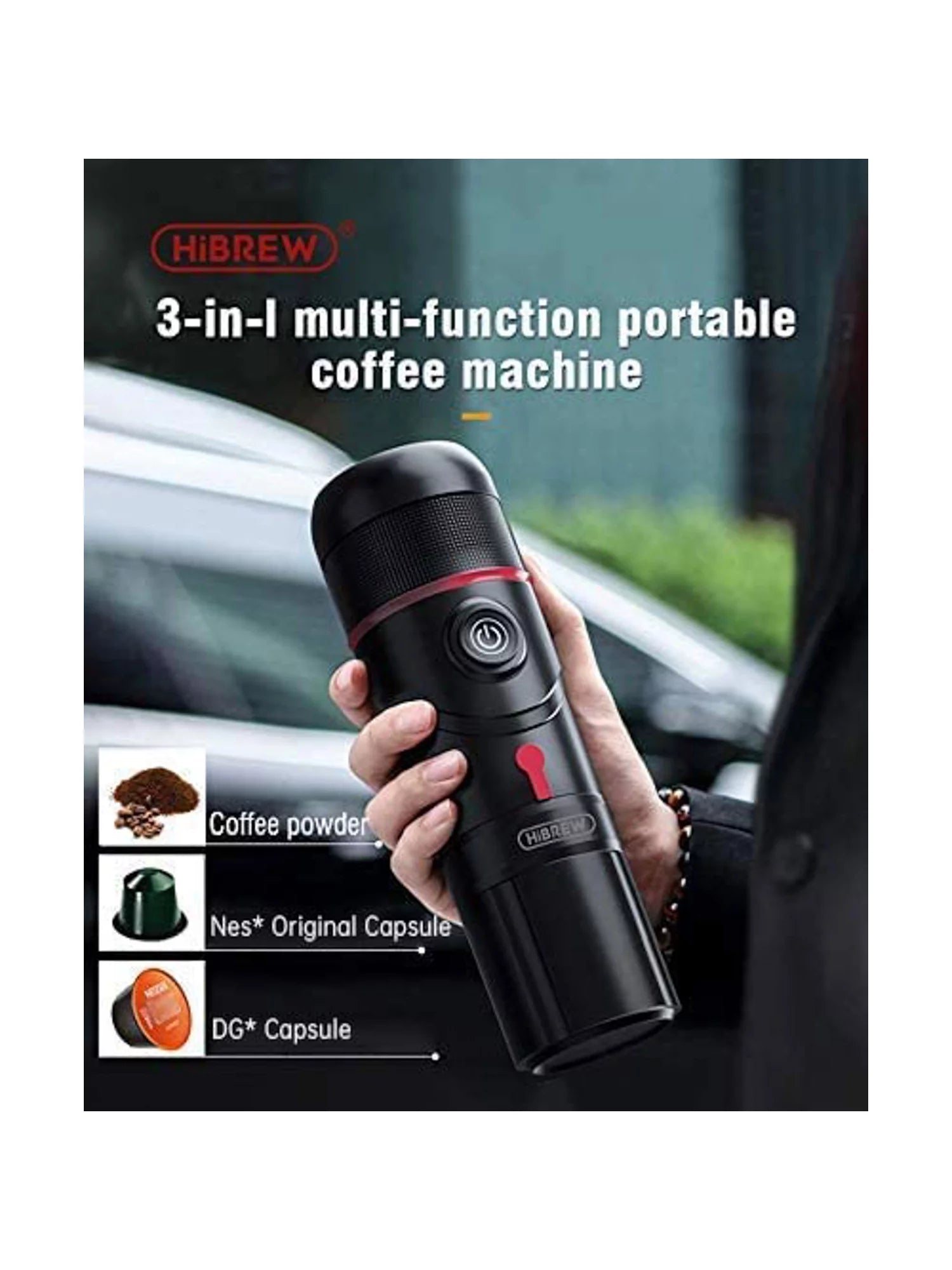 Portable 3 in 1 Multi Function Electric Espresso Maker for Vehicle, Travel Compatible with Nes Original Pod, Coffe Pot, Cofee Machine, Coffee Makers, DG Pod, Barista Coffee Machine