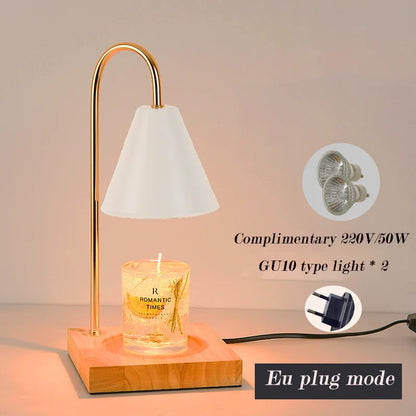 Candle Warmer Lamp Aromatherapy Retro Melting Wax Lamp with Timer Scent Candle Melt Lantern for Home Bedroom Modern Decoration