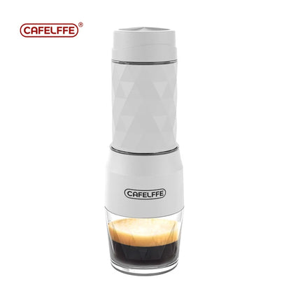 3 In1 Portable Coffee Machine Hot/Cold Water Manual Espresso Maker for Capsule & Ground Hand Press Brewer Hiking Travel